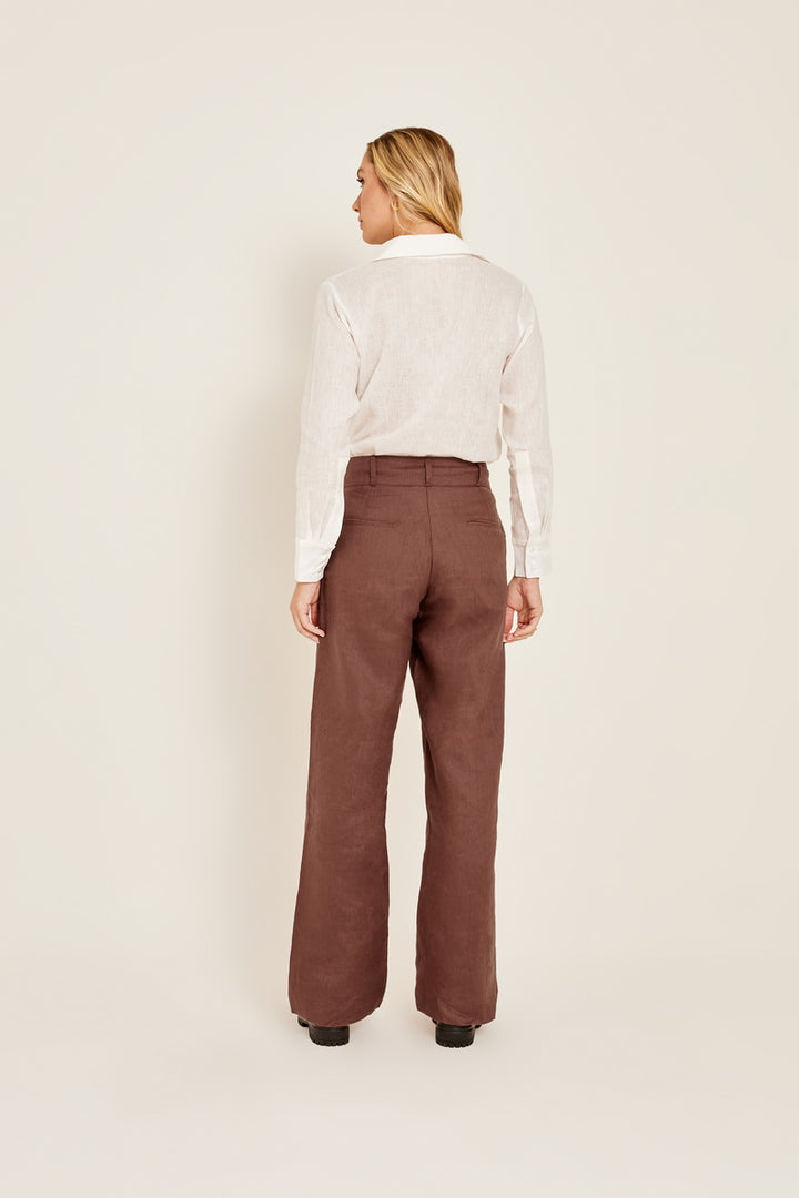 Calça de Linho Reta Luna