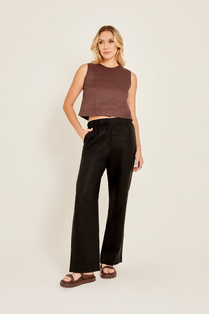 Calça de Linho Elástico Eunice