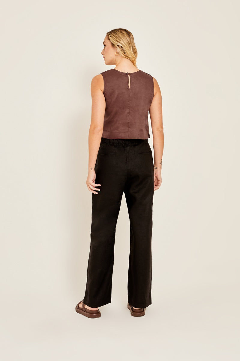 Calça de Linho Elástico Eunice