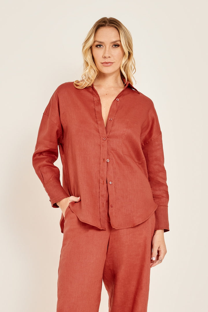 Camisa de Linho Over