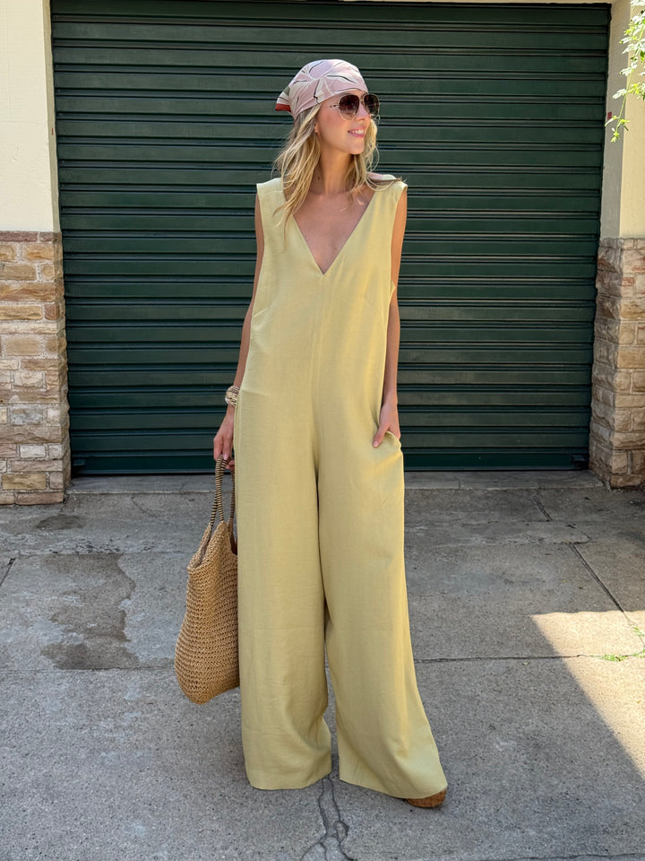 Macacão Longo Fluid com Bolso