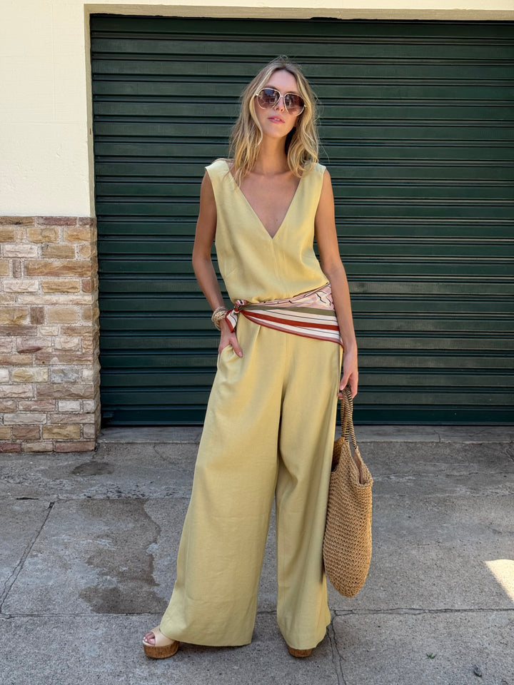 Macacão Longo Fluid com Bolso